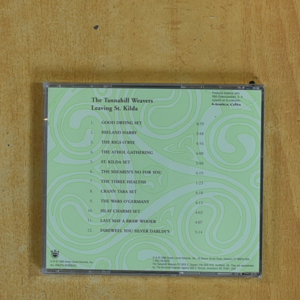 THE TANNAHILL WEAVERS - LEAVING ST KILDA - CD