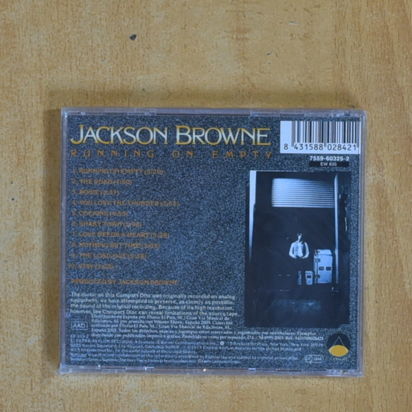 JACKSON BROWNE - RUNNING ON EMPTY - CD