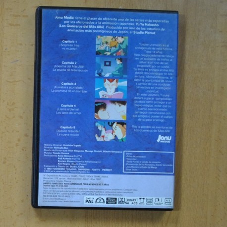 YU YU HAKUSHO LOS GUERREROS DEL MAS ALLA - DVD