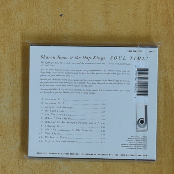 SHARON JONES & THE DAP KINGS - SOUL TIME - CD