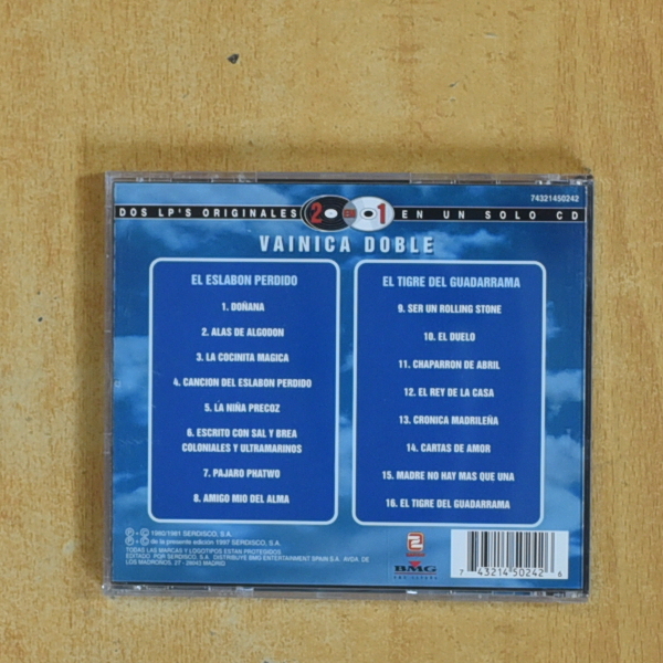 VAINICA DOBLE - EL ESLABON PERDIDO / EL TIGRE DEL GUADARRAMA - CD