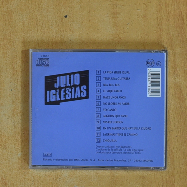 JULIO IGLESIAS - YO CANTO - CD