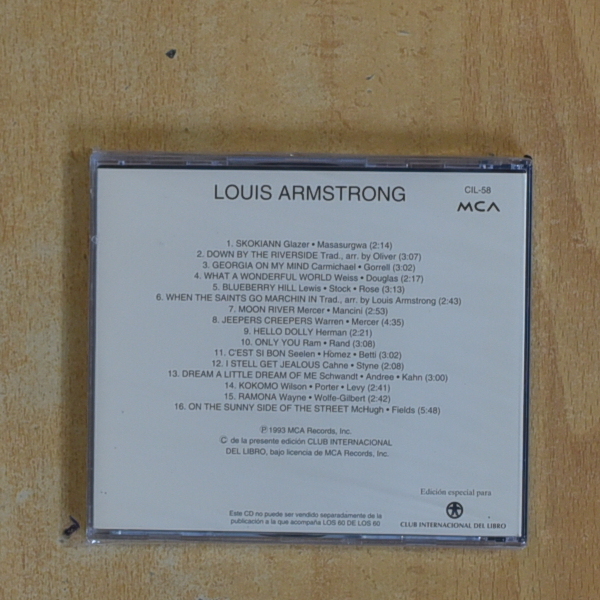 LOUIS ARMSTRONG - LOUIS ARMSTRONG - CD
