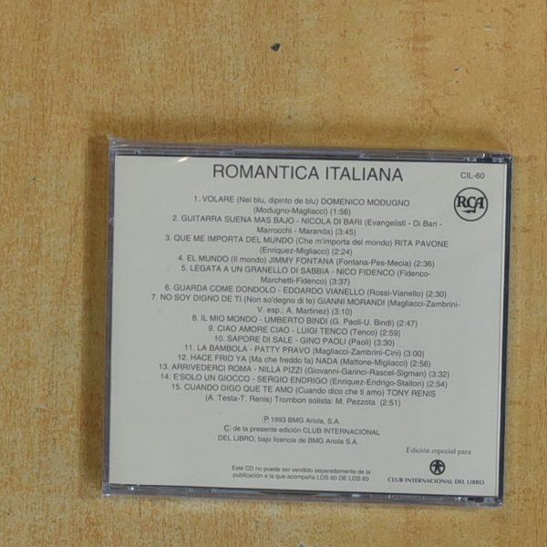VARIOS - ITALIA ROMANTICA - CD