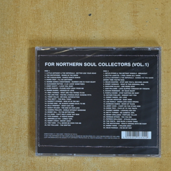 VARIOS - FOR NORTHERN SOUL COLLECTORS VOLUME 1 - CD
