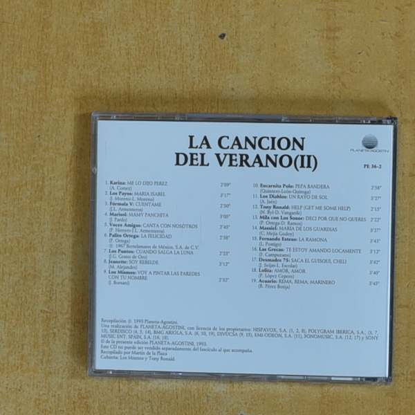 VARIOS - LA CANCION DEL VERANO II - CD