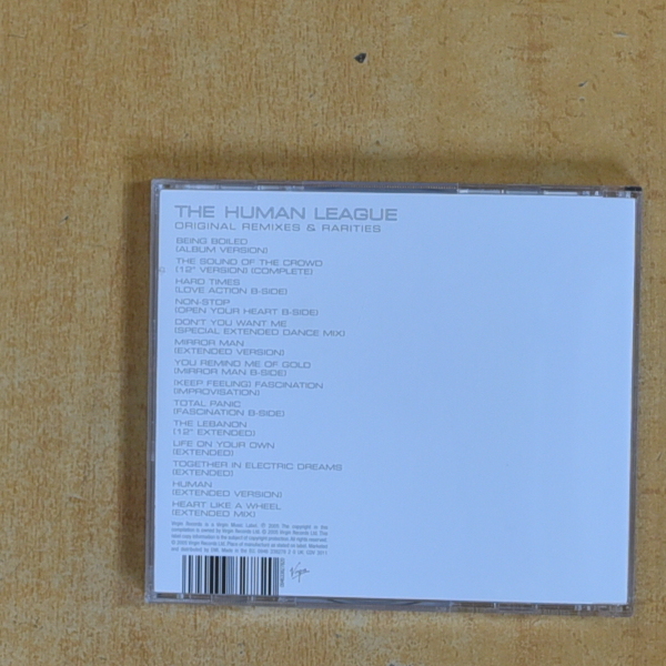 THE HUMAN LEAGUE - ORIGINAL REMIXES & RARITIES - CD