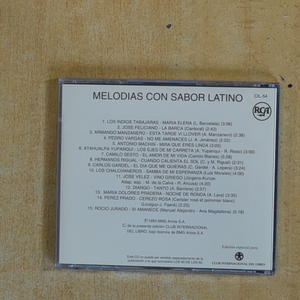 VARIOS - MELODIAS CON SABOR LATINO - CD