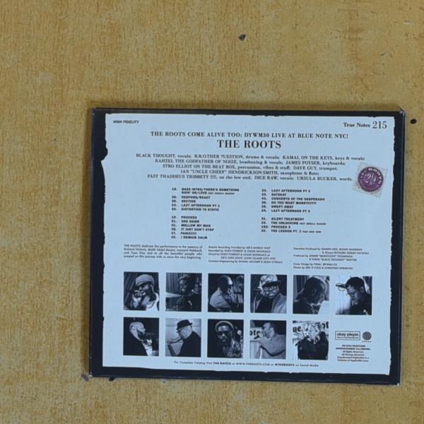 THE ROOTS - COME ALIVE TOO DYWM 30 LIVE AT BLUE NOTE NYC - CD