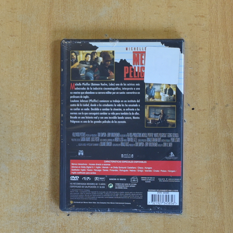 MENTES PELIGROSAS - DVD