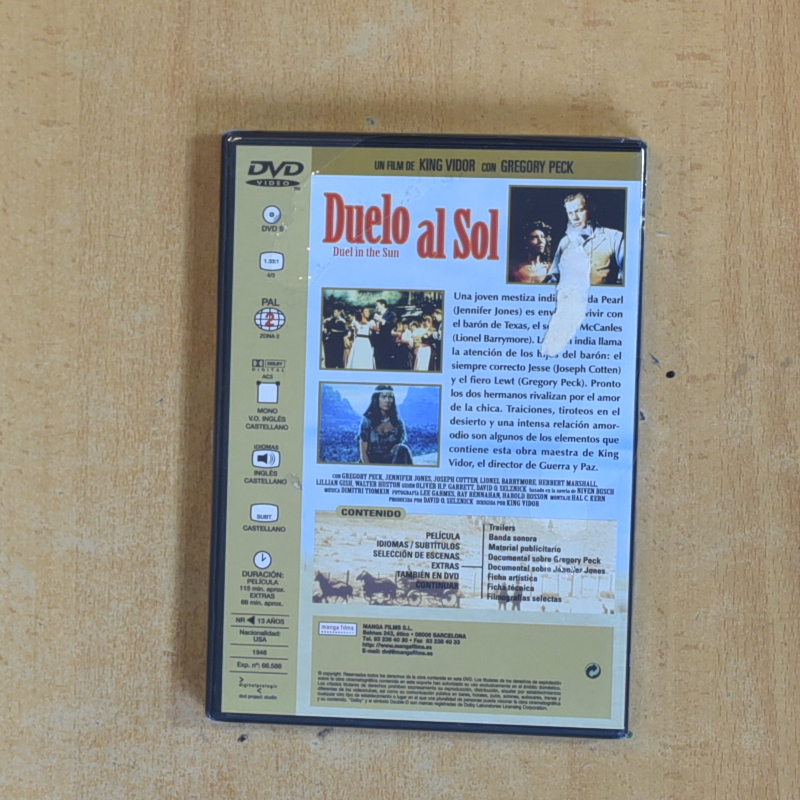DUELO AL SOL - DVD