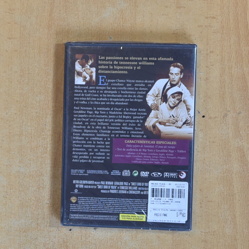 DULCE PAJARO DE JUVENTUD - DVD