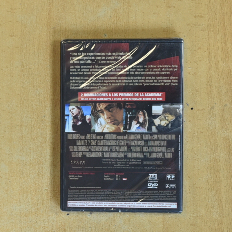 21 GRAMOS - DVD