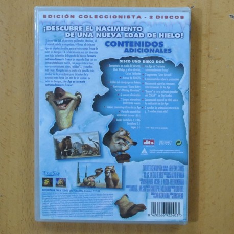 ICE AGE LA EDAD DE HIELO - 2 DVD