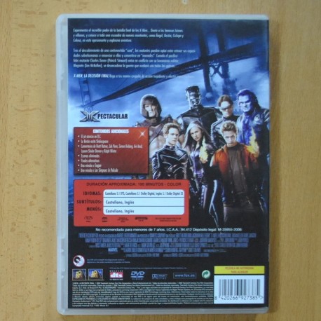X MEN LA DECISION FINAL - DVD