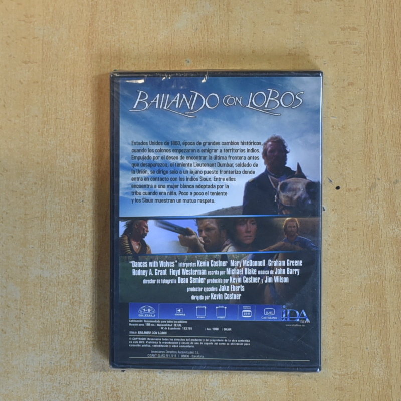 BAILANDO CON LOBOS - DVD