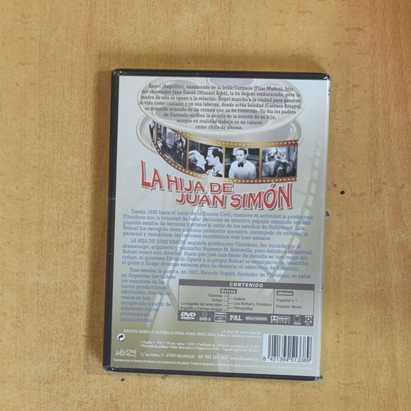 LA HIJA DE JUAN SIMON - DVD