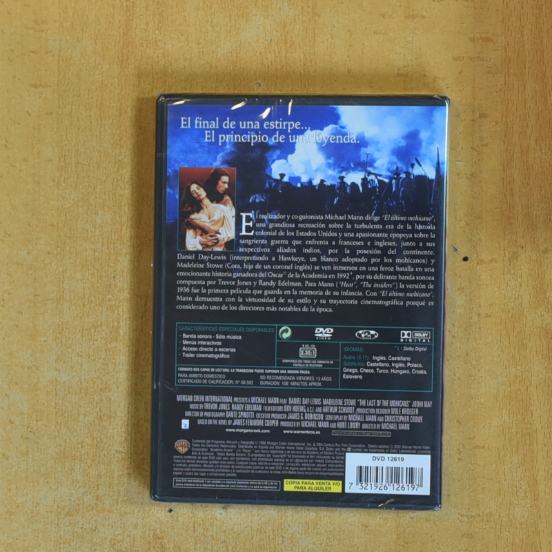 EL ULTIMO MOHICANO - DVD