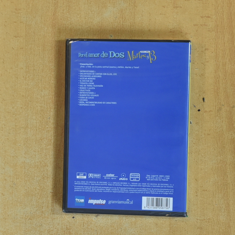 MARTES Y 13 POR EL AMOR DE DOS - DVD
