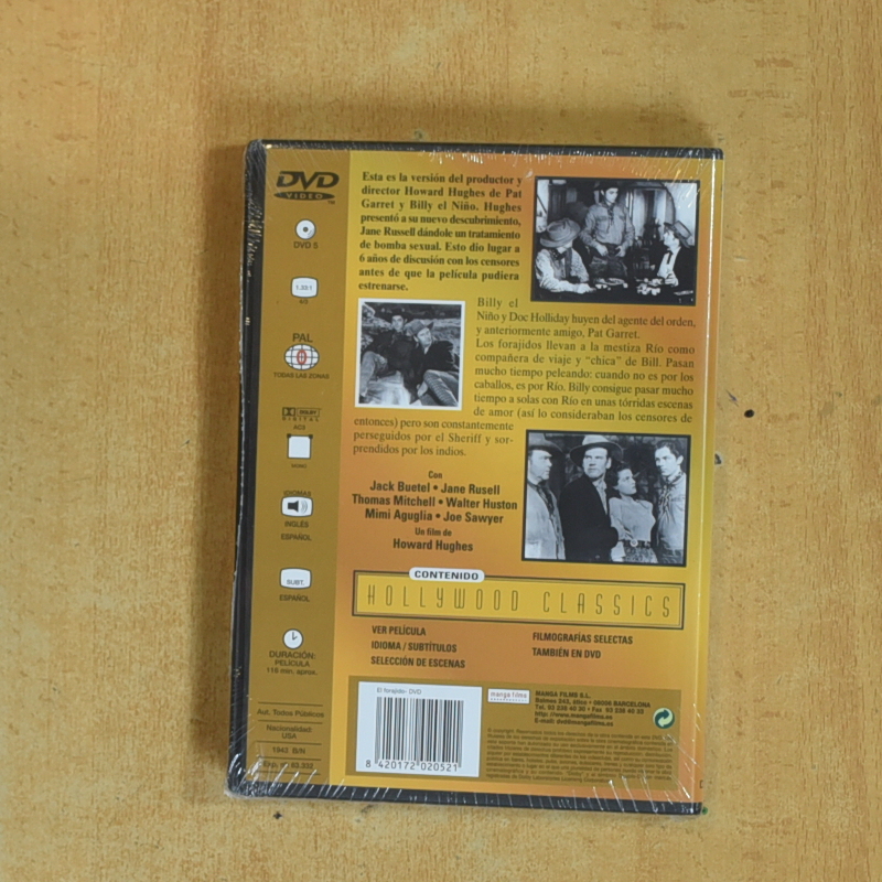 EL FORAJIDO - DVD