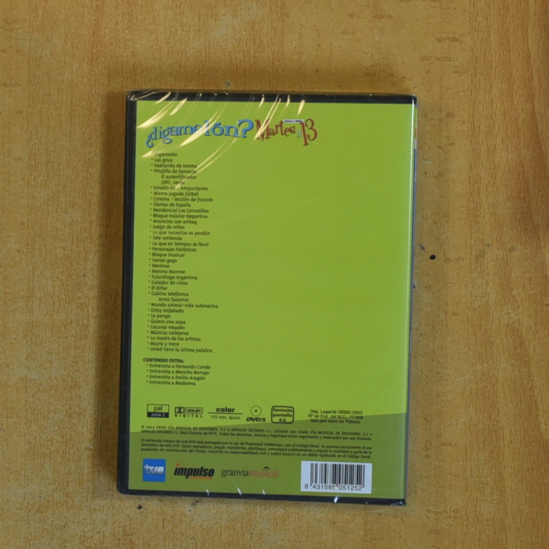 MARTES Y 13 DIGAMELON - DVD