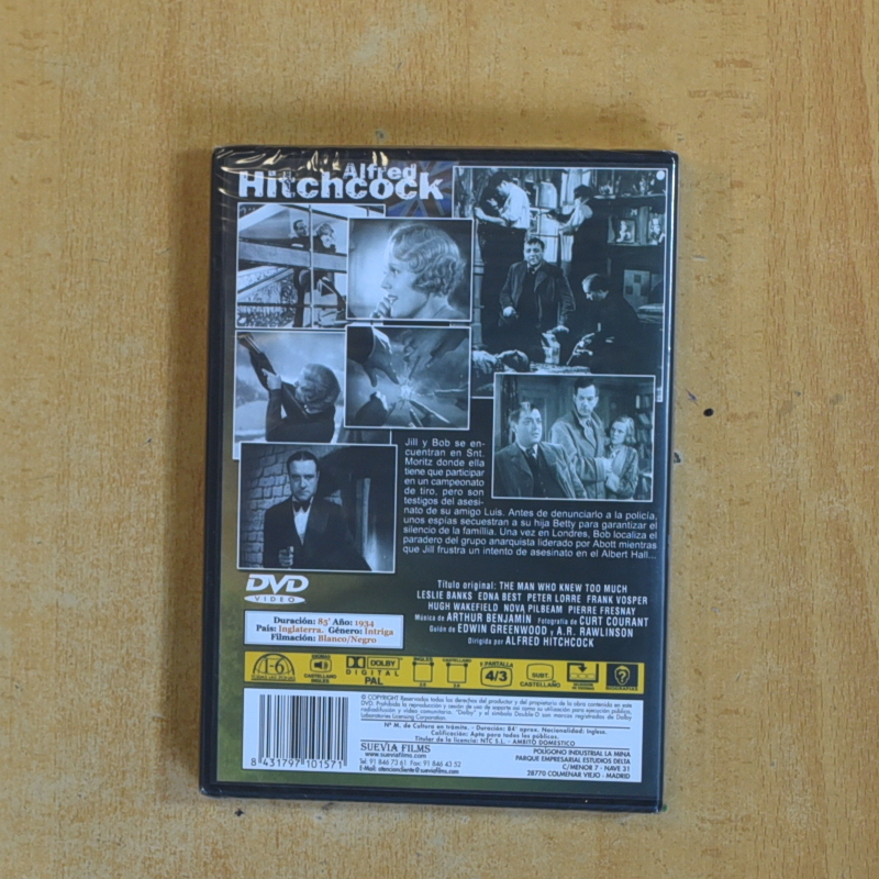 EL HOMBRE QUE SABIA DEMASIADO - DVD