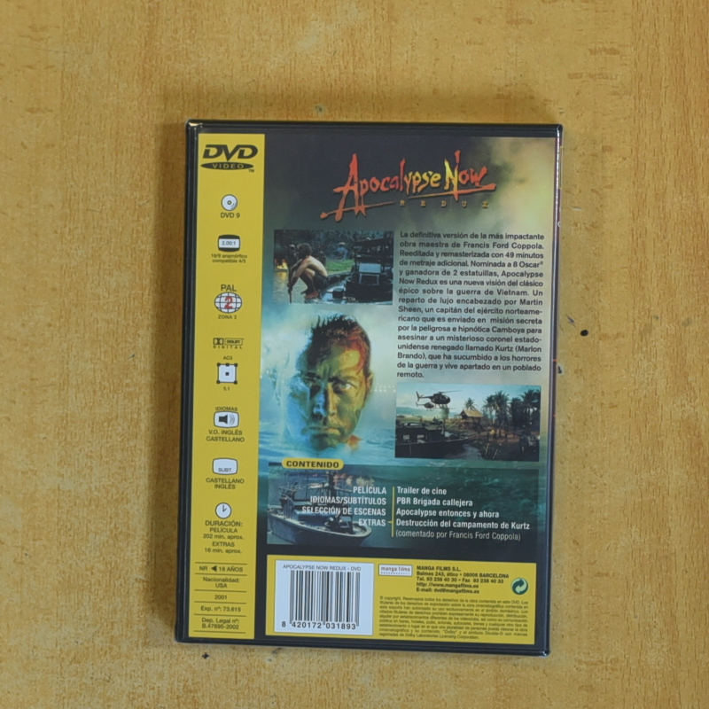 APOCALYPSE NOW - DVD