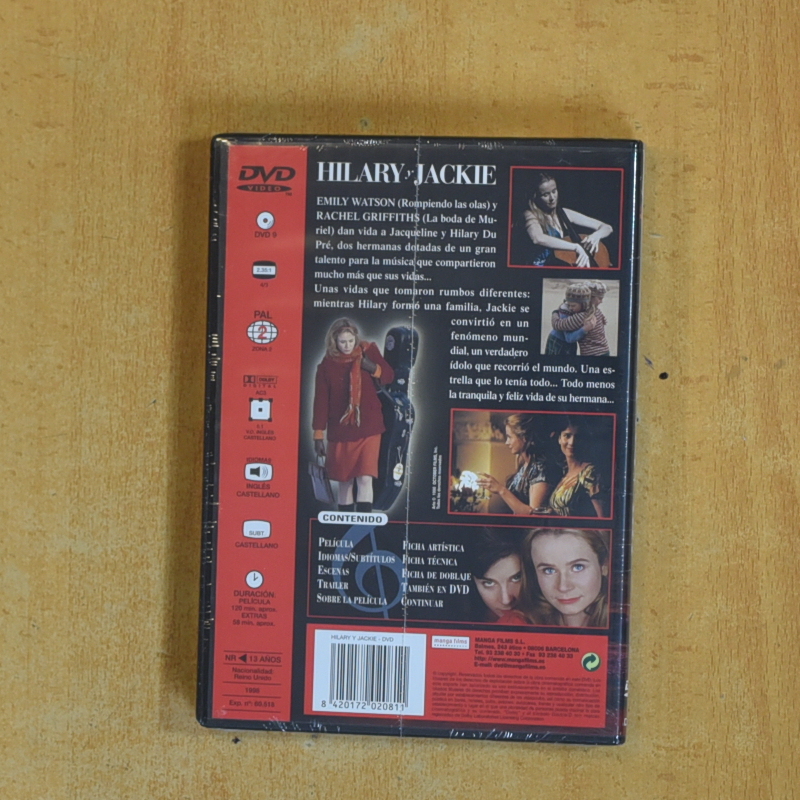 HILARY Y JACKIE -. DVD