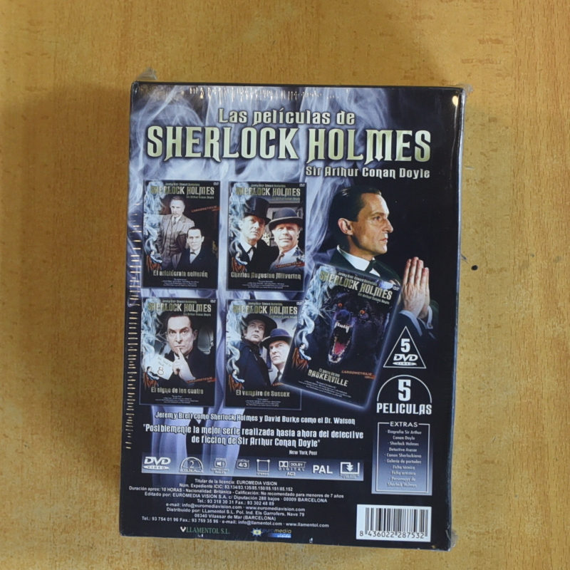 LAS PELICULAS DE SHERLOCK HOLMES - DVD