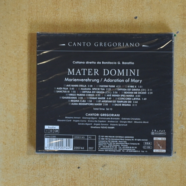 MATER DOMINI - CANTO GREGORIANO - CD