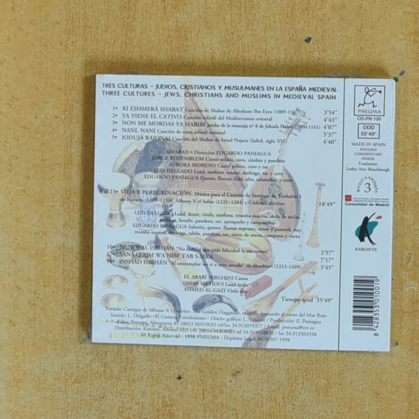 EDUARDO PANIAGUA - TRES CULTURAS - CD