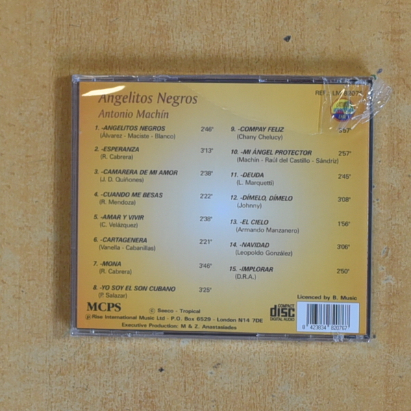 ANTONIO MACHIN - ANGELITOS NEGROS - CD
