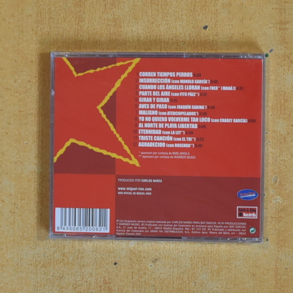 MIGUEL RIOS -MIGUEL RIOS Y LA ESTRELLAS DEL ROCK LATINO - CD