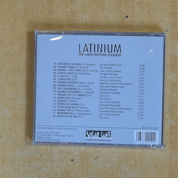 VARIOS - LATINIUM THE LATIN RHYTHM ELEMENT - CD