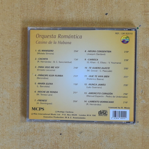 CASINO DE LA HABANA - ORQUESTA ROMANTICA - CD