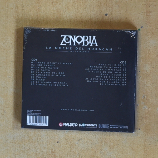 ZENOBIA - LA NOCHE DEL HURACAN - CD