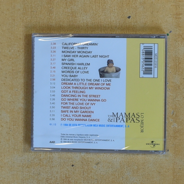 THE MAMAS & THE PAPAS - LO MEJOR - CD