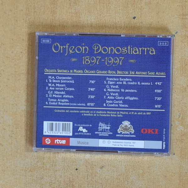 ORFEON DONOSTIARRA - 1897 / 1997 - CD