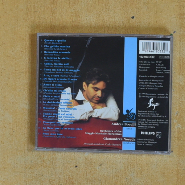 ANDREA BOCELLI - THE OPERA ALBUM ARIA - CD