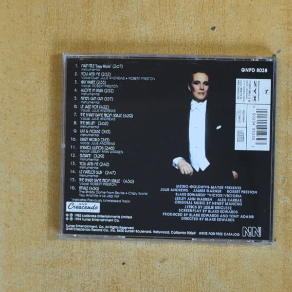 HENRY MANCINI - VICTOR AND VICTORIA - CD