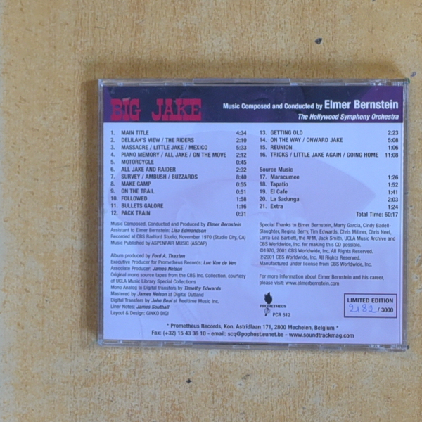 ELMER BERNSTEIN - BIG JAKE - CD