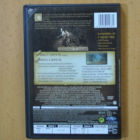 EL SEÑOR DE LOS ANILLOS LA COMUNIDAD DEL ANILLO - DVD