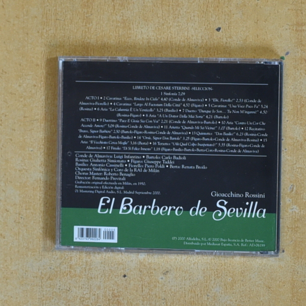 ROSSINI - EL BARBERO DE SEVILLA - CD