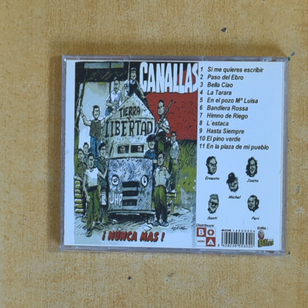 CANALLAS - NUNCA MAS - CD