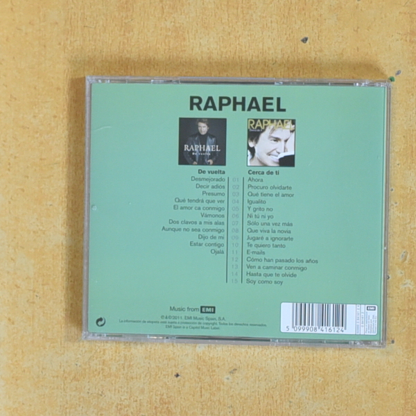 RAPHAEL - DE VUELTA / CERCA DE TI - CD