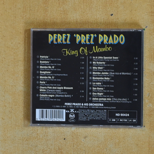 PEREZ PRADO - KING OF MAMBO - CD