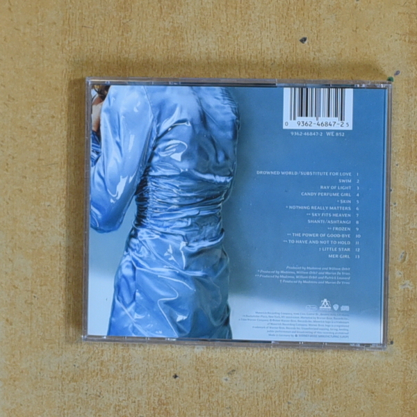 MADONNA - RAY OF LIGHT - CD