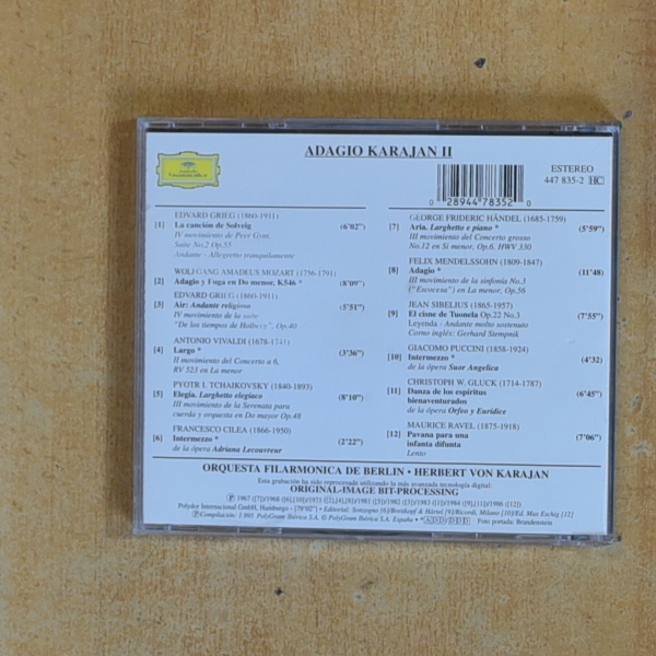 KARAJAN - ADAGIO II - CD