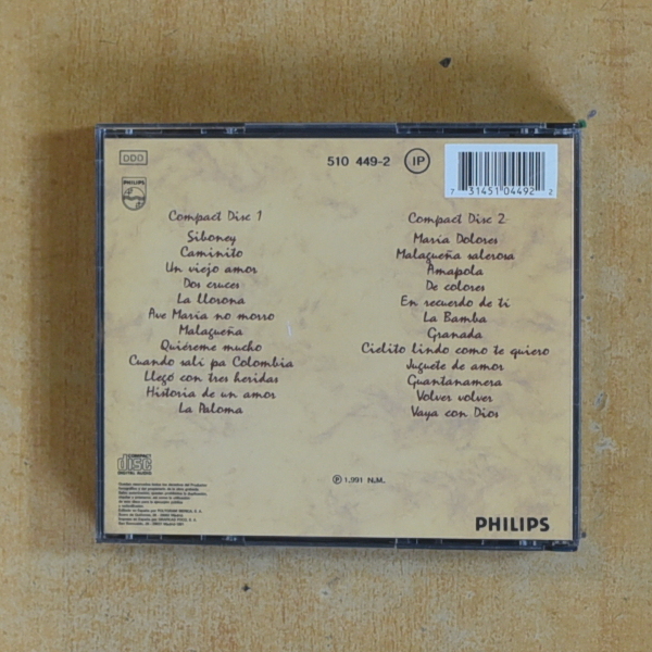 NANA MOUSKOURI - NUESTRAS CANCIONES - CD