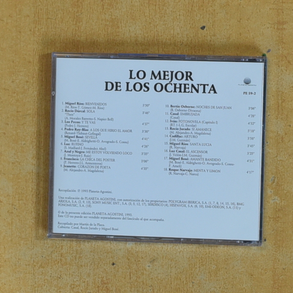 VARIOS - LO MEJOR DE LOS OCHENTA - CD